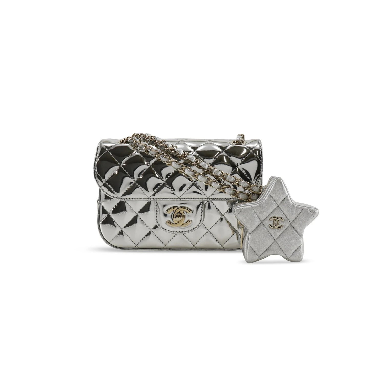 Ch*el mini flap bag & star coin purse as4646 (19*12.5*5cm)