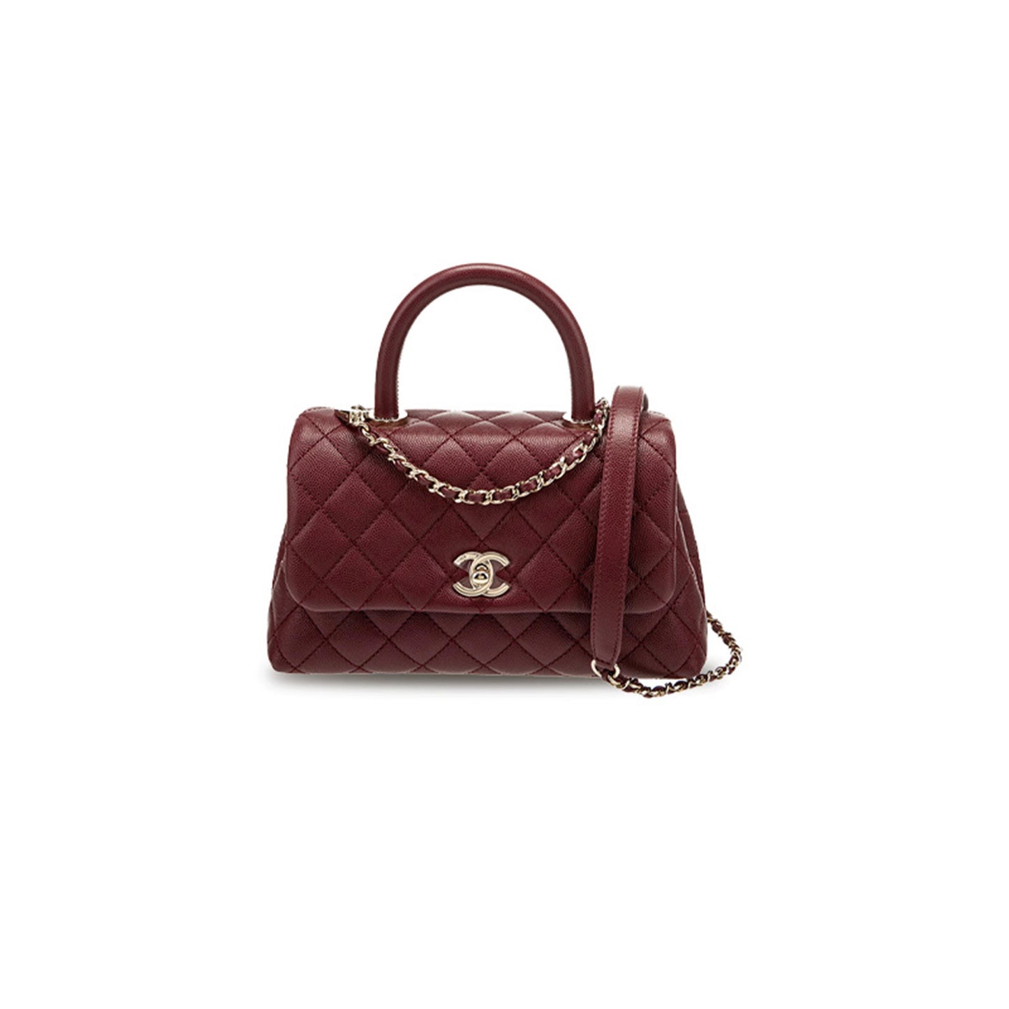Ch*el mini coco handle bag a92990 (23*14*9cm)