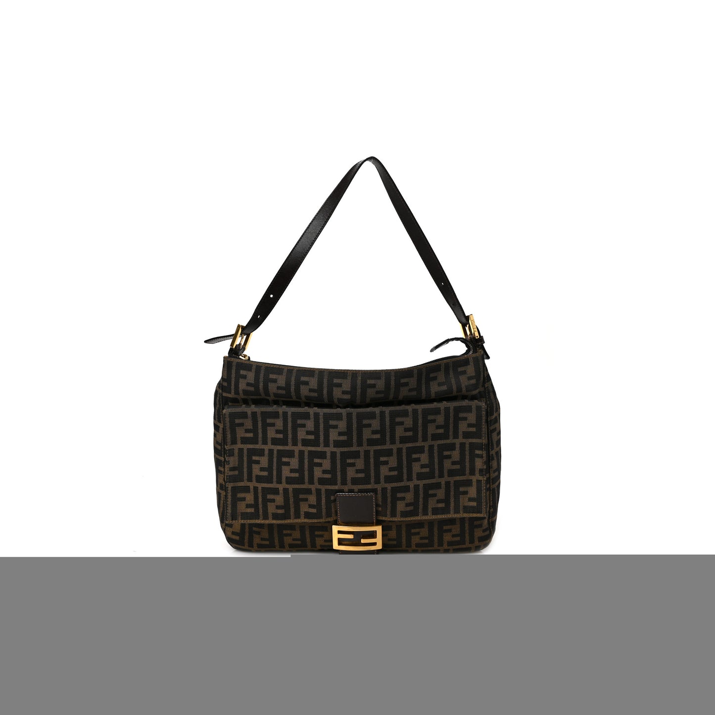 F**di zucca baguette shoulder bag tobacco (29*20*11cm)
