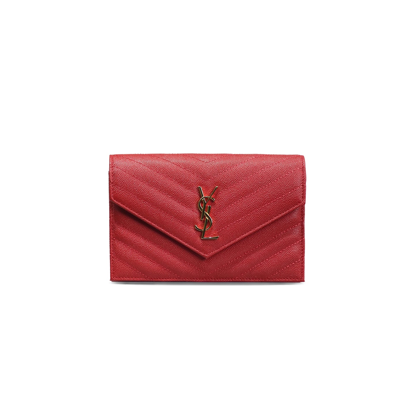 Y*L cassandre envelope chain wallet in grain de poudre leather 393953300546 (19*12.5*3.5cm)