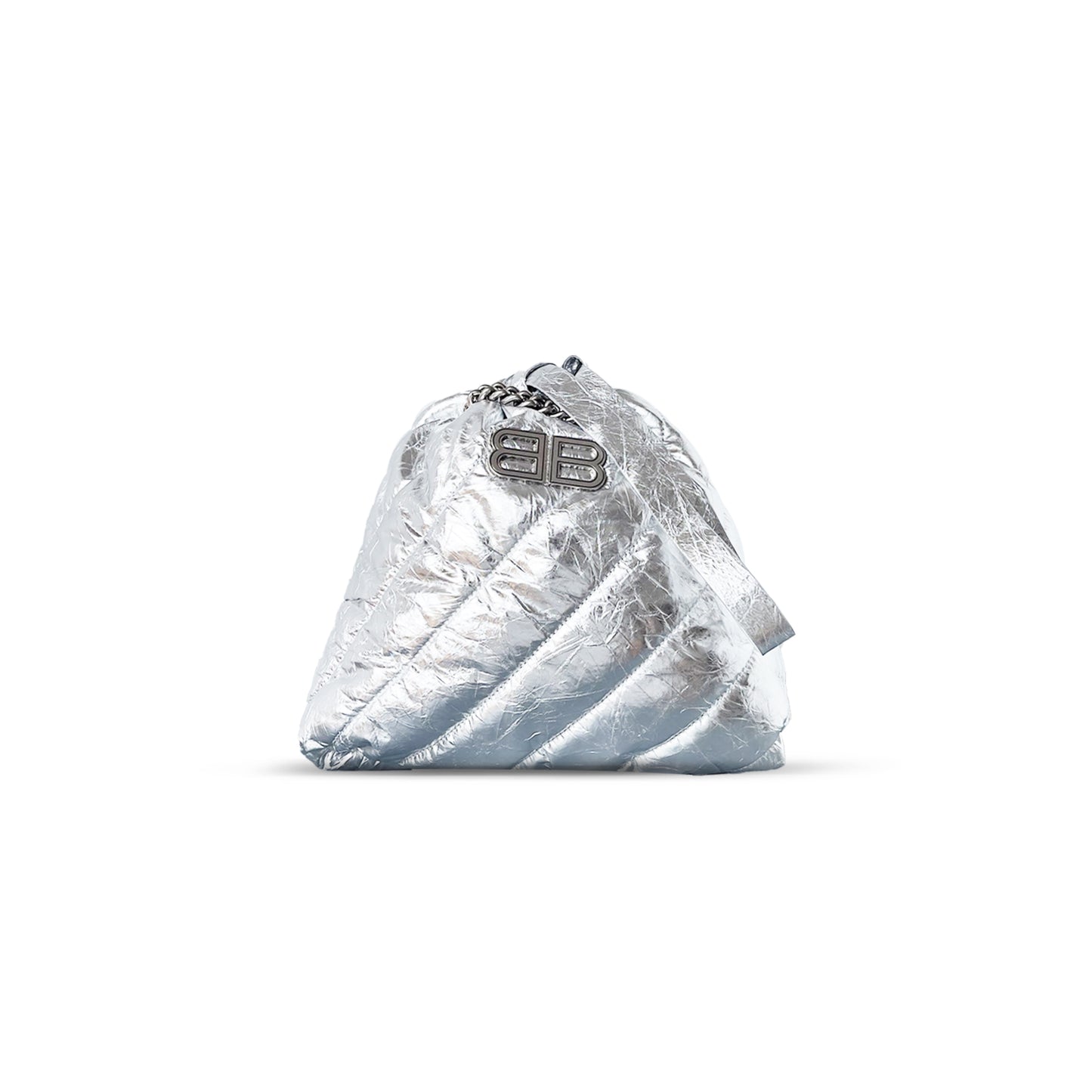 Ba*len*cia*ga women''s crush tote bag small in silver 7429422aaya3661 (25.9*23.8*9.9cm)
