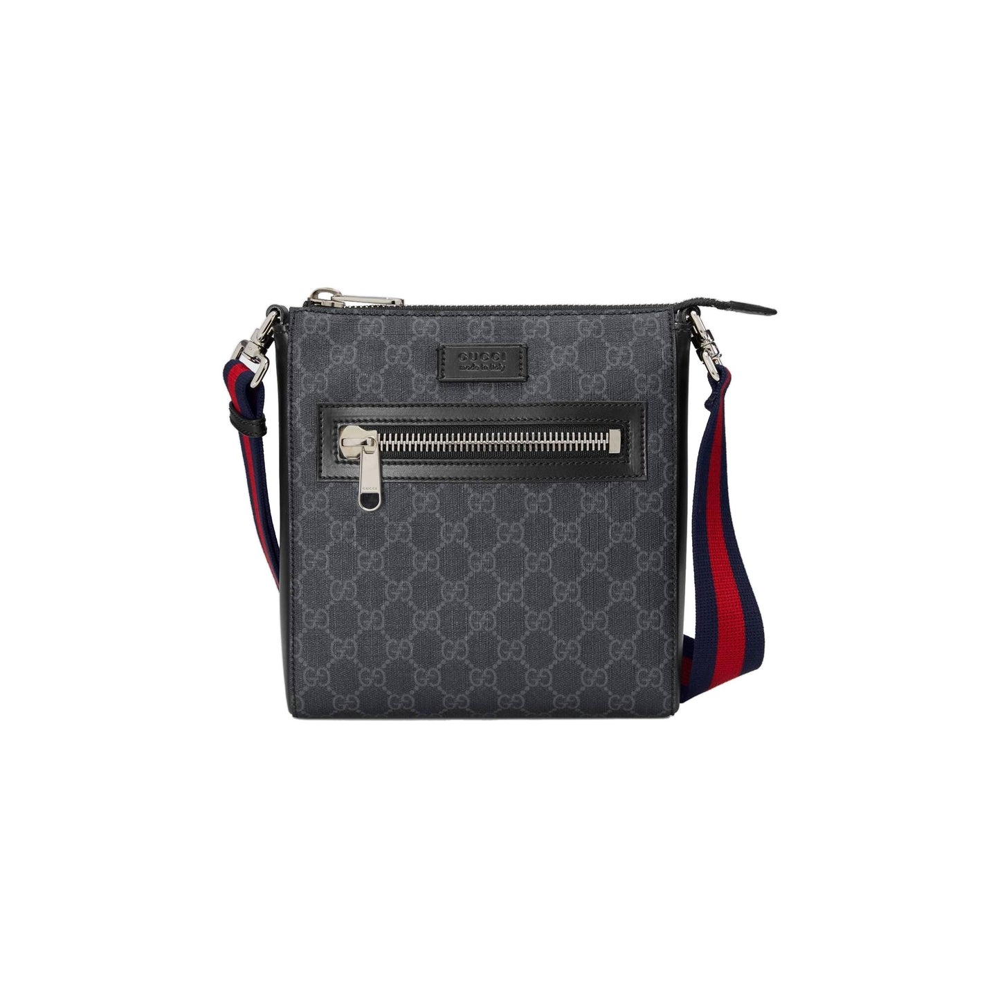 G*u*i black small messenger bag 523599 (23.5*21*4.5cm)