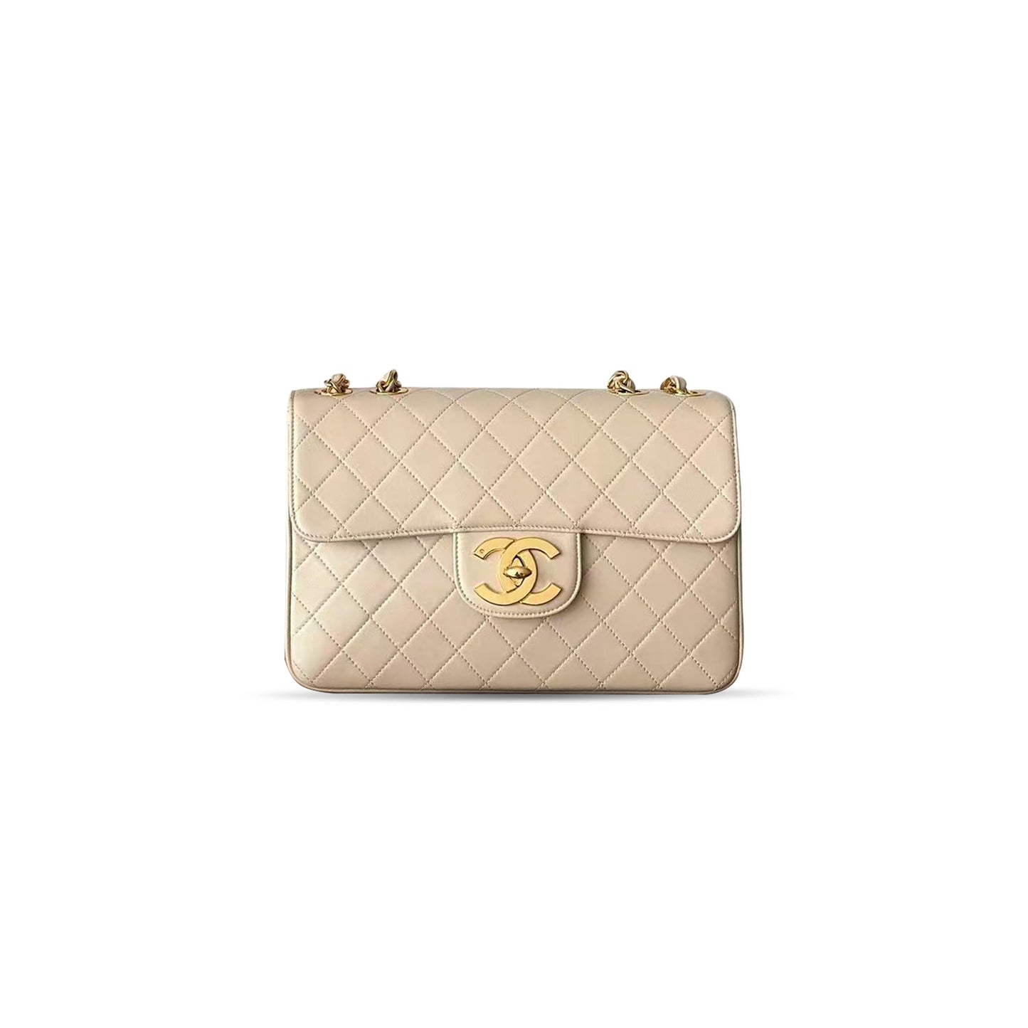 Ch**el vintage black caviar classic flap bag (34*22*10cm)