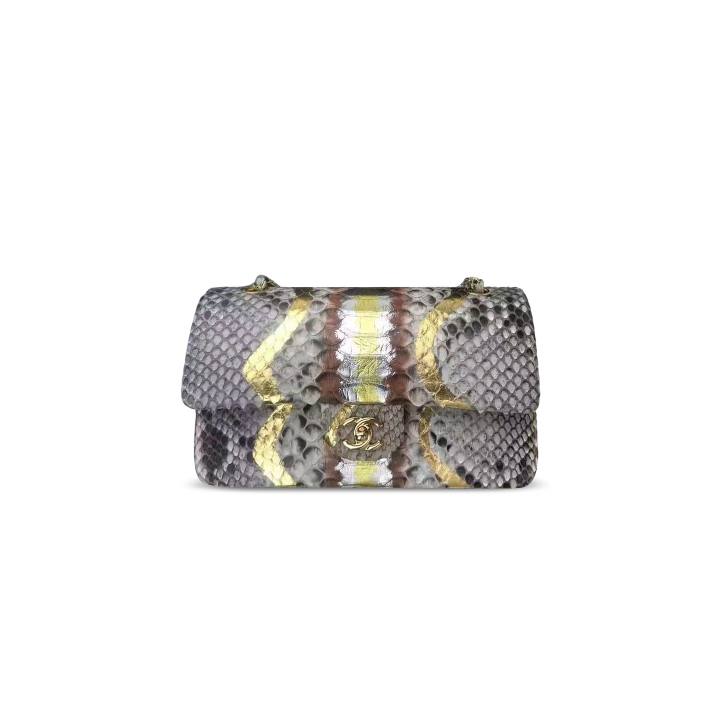 Ch**el classic flap snakeskin texture (25*15.5*6cm)