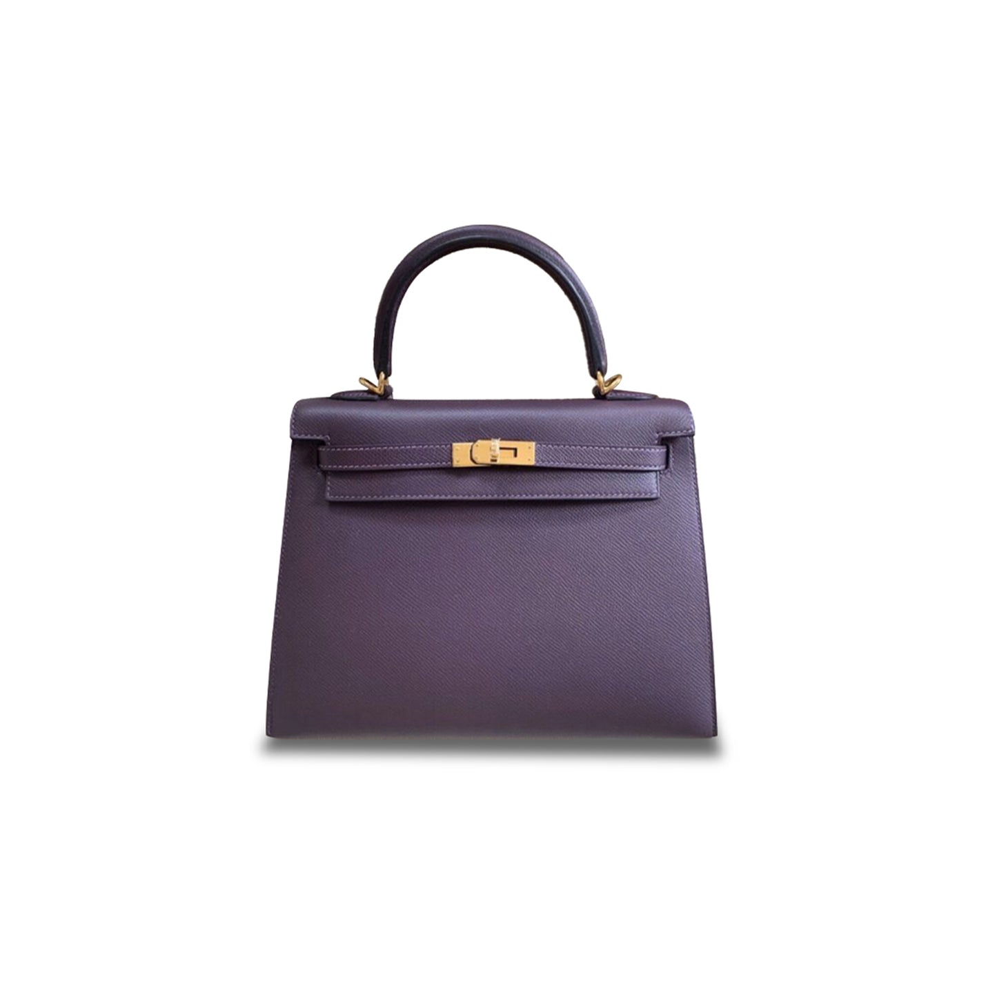 H**mes kelly 25 raisin epsom gold hardware (25*17*7cm)