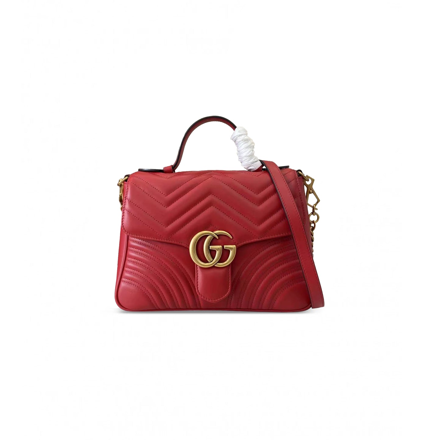 G*u*i gg marmont medium top handle bag 498110 (27*19*10.5cm)