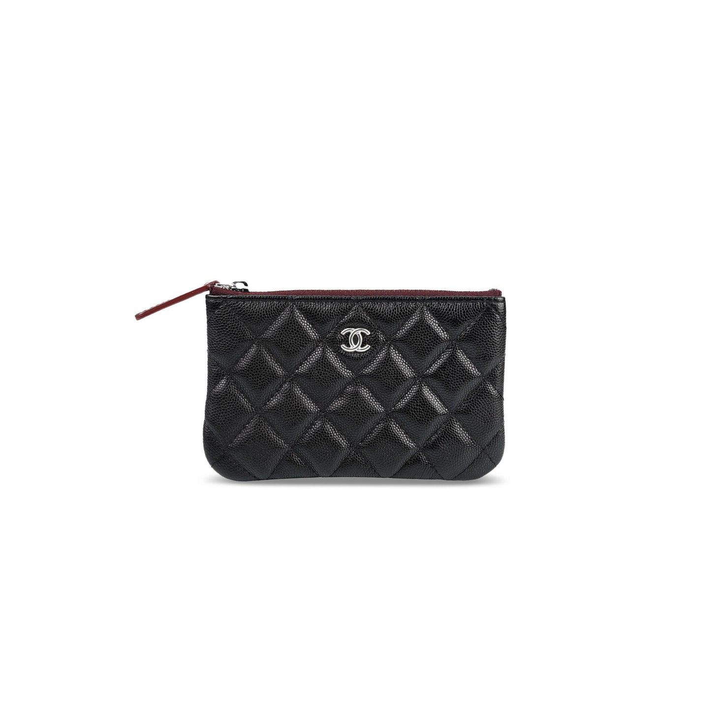 Ch**el small zipped pouch caviar leather ap4020 (15*9.5*1cm)