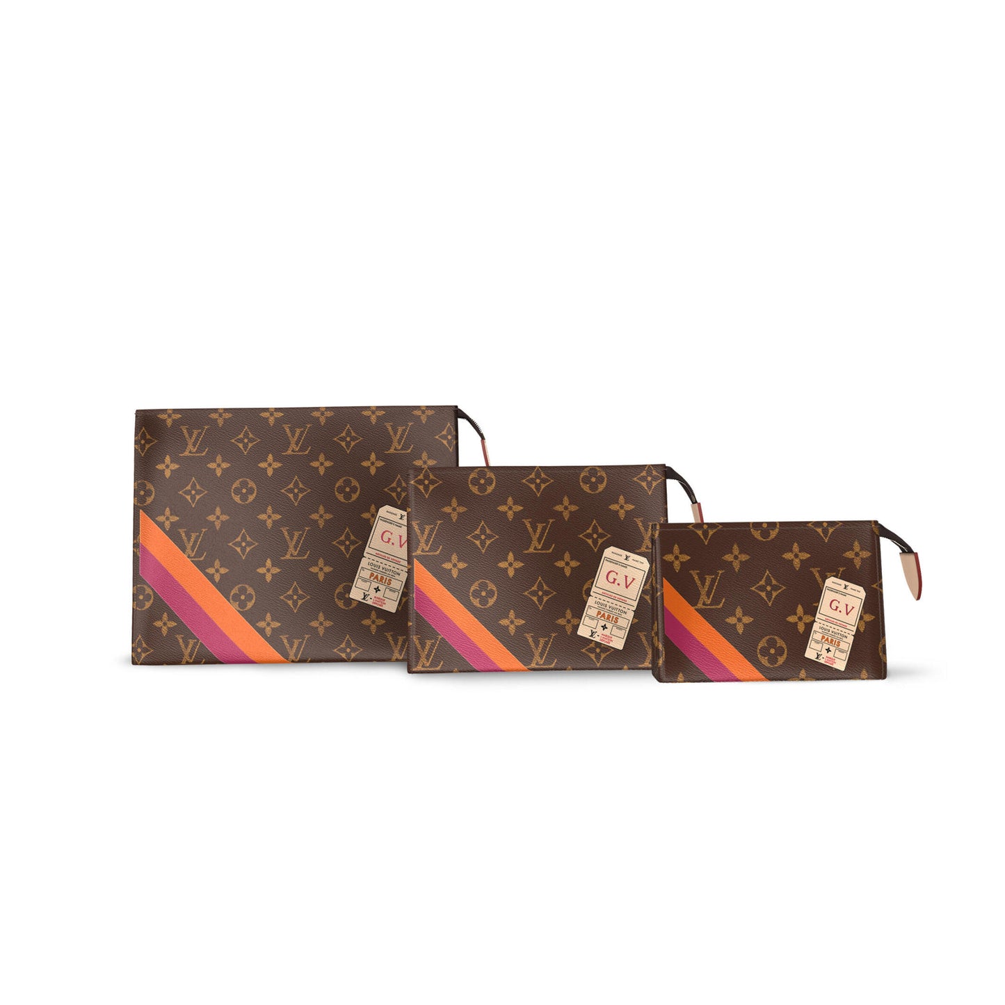 l0*is V*t0n trio toilet pouch mon monogram p01952 (25*20*6cm)