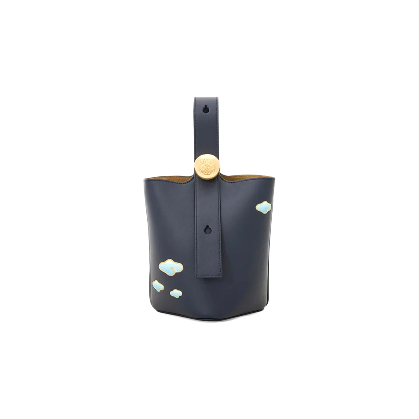 L0ew* mini pebble bucket in nappa calfskin aanbbbmx18 (16*16*19.5cm)