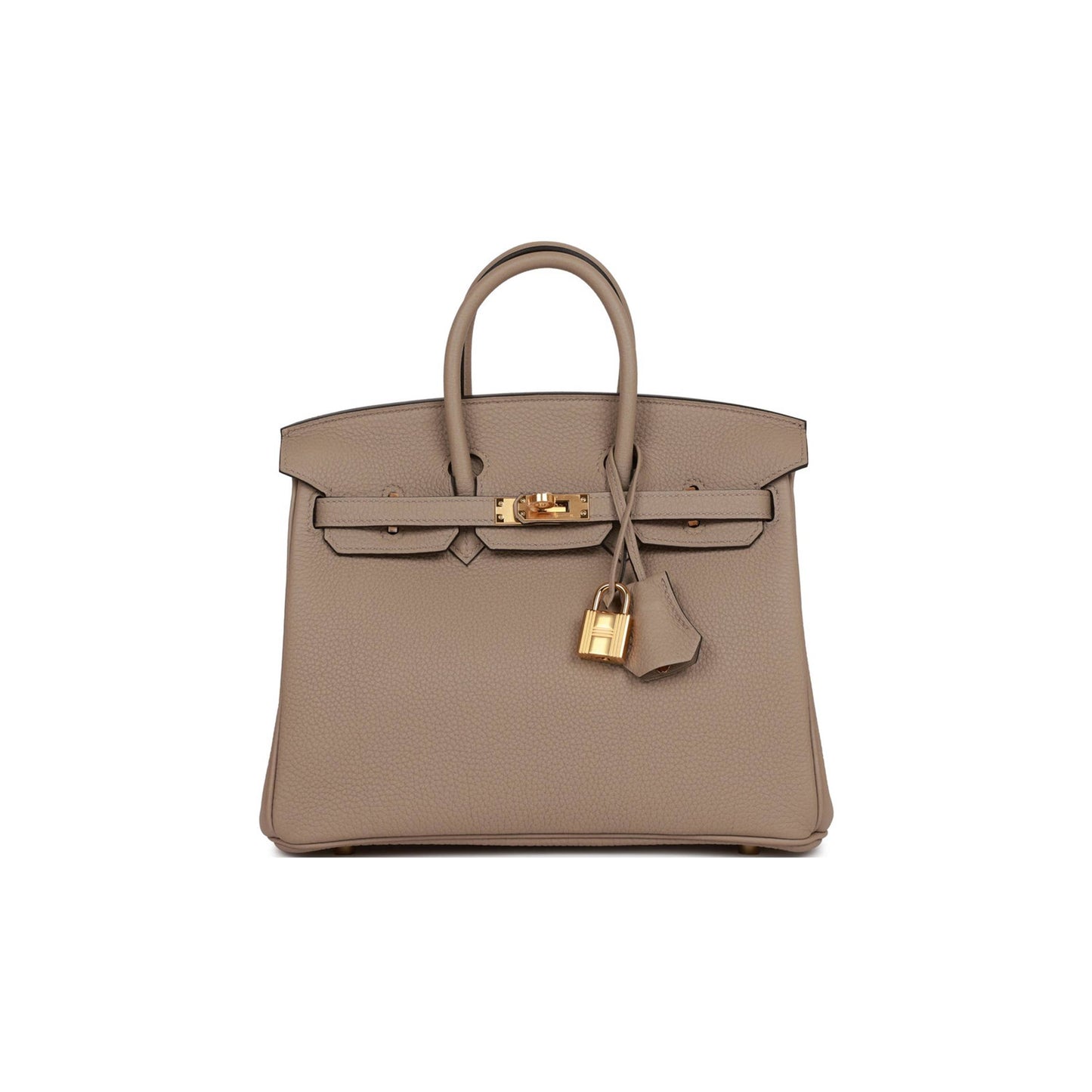 H**mes birkin 25 gris tourterelle togo gold hardware handmade (25cm)
