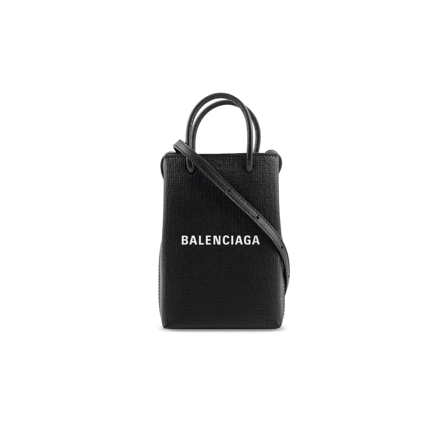 Ba*len*cia*ga shopping phone holder bag black 593820 (18*11*5cm)