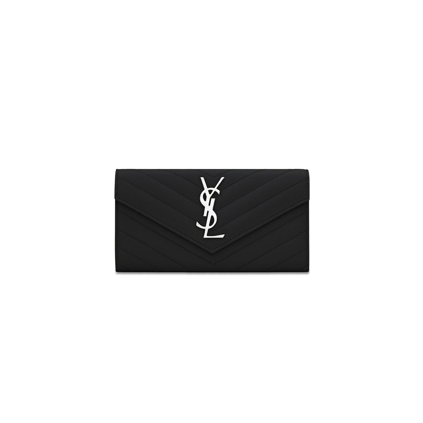 Y*L cassandre matelassÉ large flap wallet in grain de poudre leather 372264bow021000 (19*11*3cm)