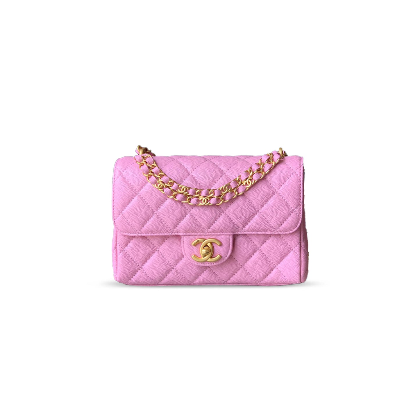 CHANE CAVIAR WALLET ON CHAIN 321497 (22*14*6.5cm)