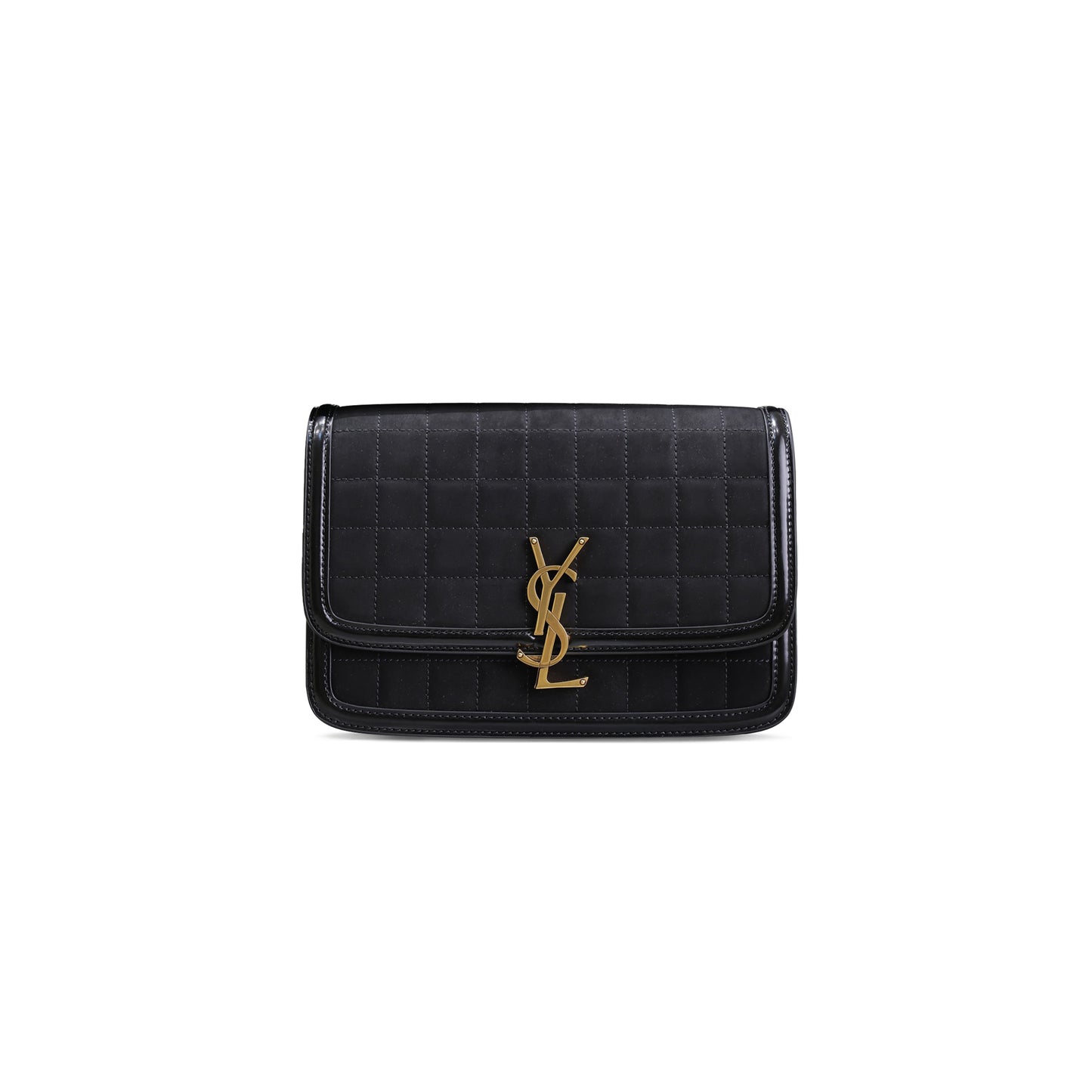 Y*L solferino medium satchel in quilted nubuck suede 6343051241586 (23*16*6cm)