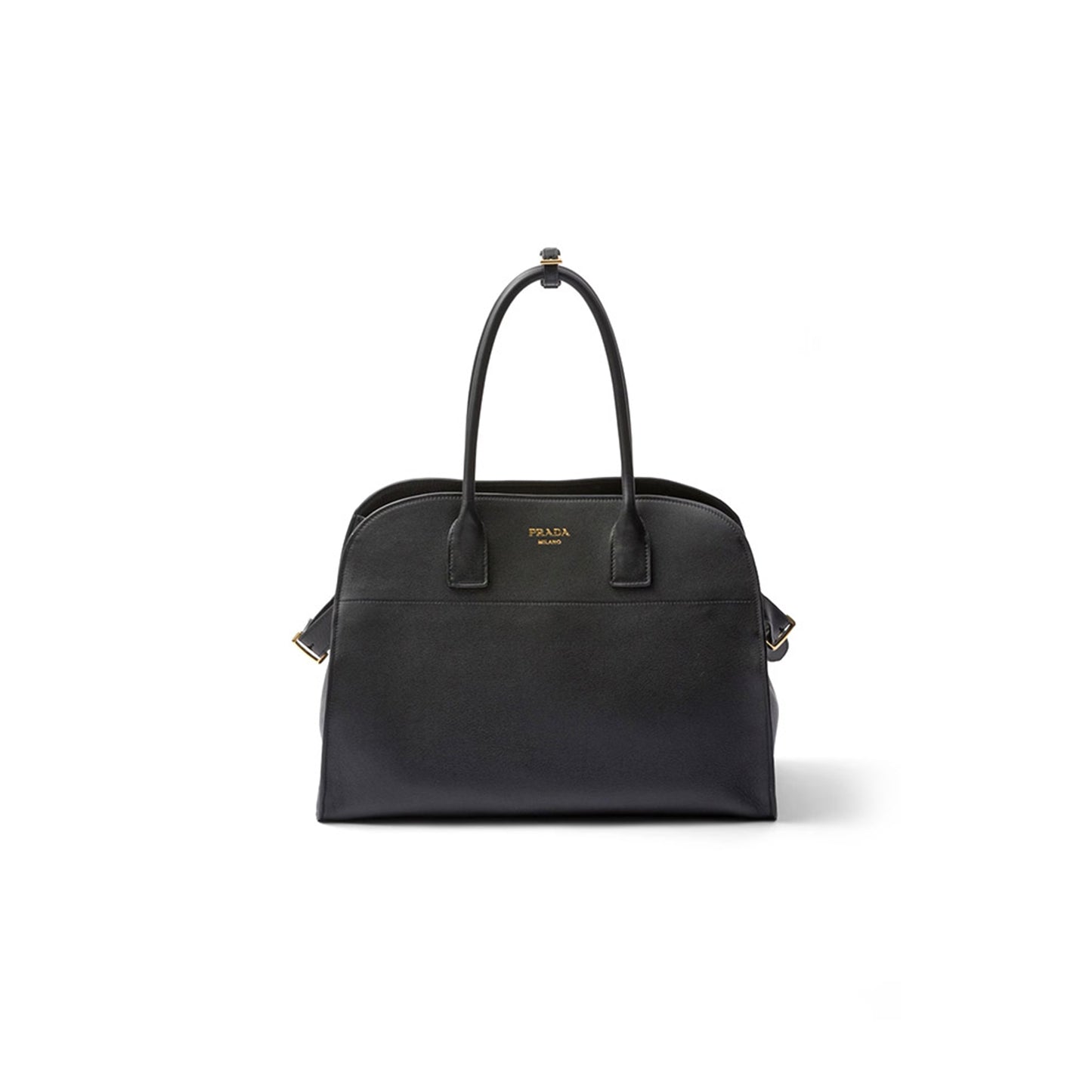 Pra*a large leather tote bag with buckles 1bg508 (40*29*20cm)