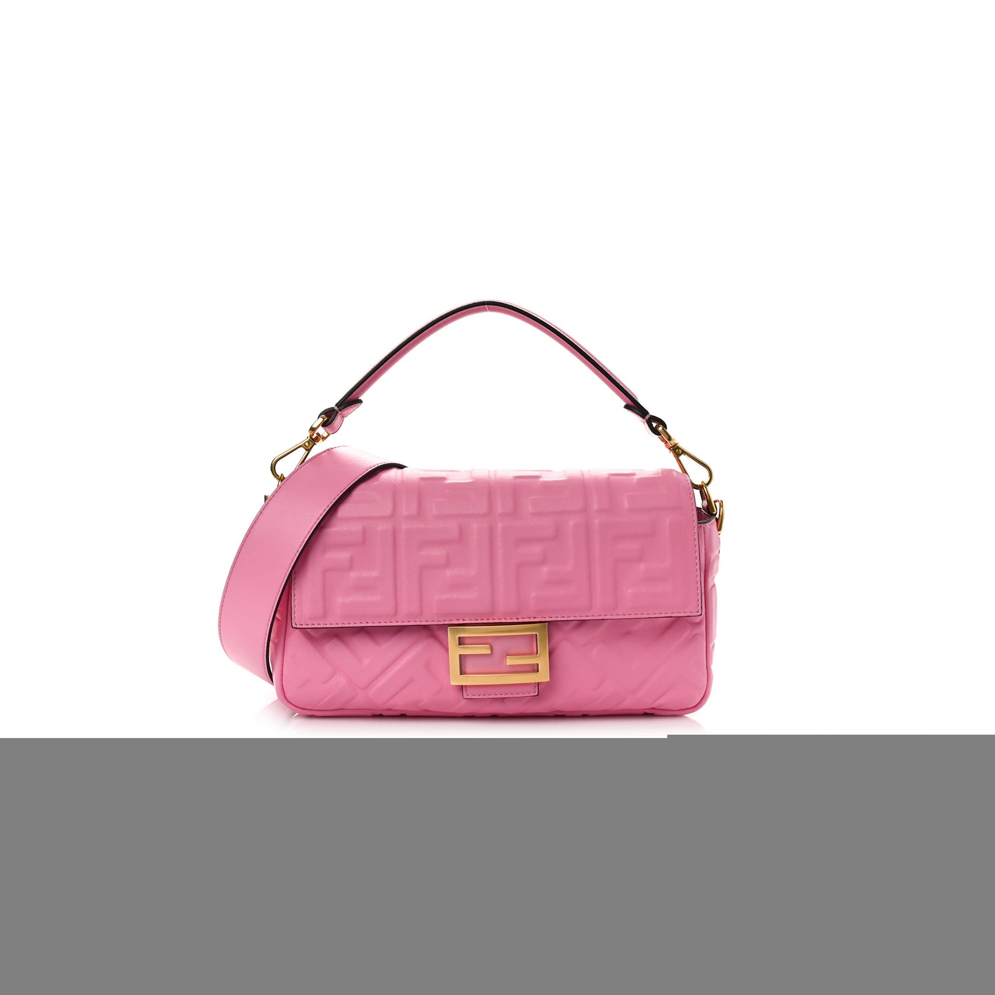 F**di nappa ff 1974 embossed baguette lollypop (27*15*6cm)