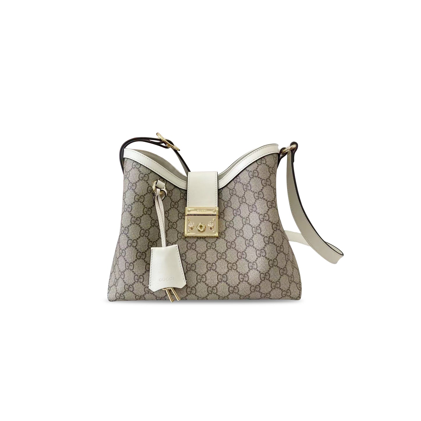 G*u*i padlock fabric medium shoulder bag 839021 (29*23.5*15.5cm)