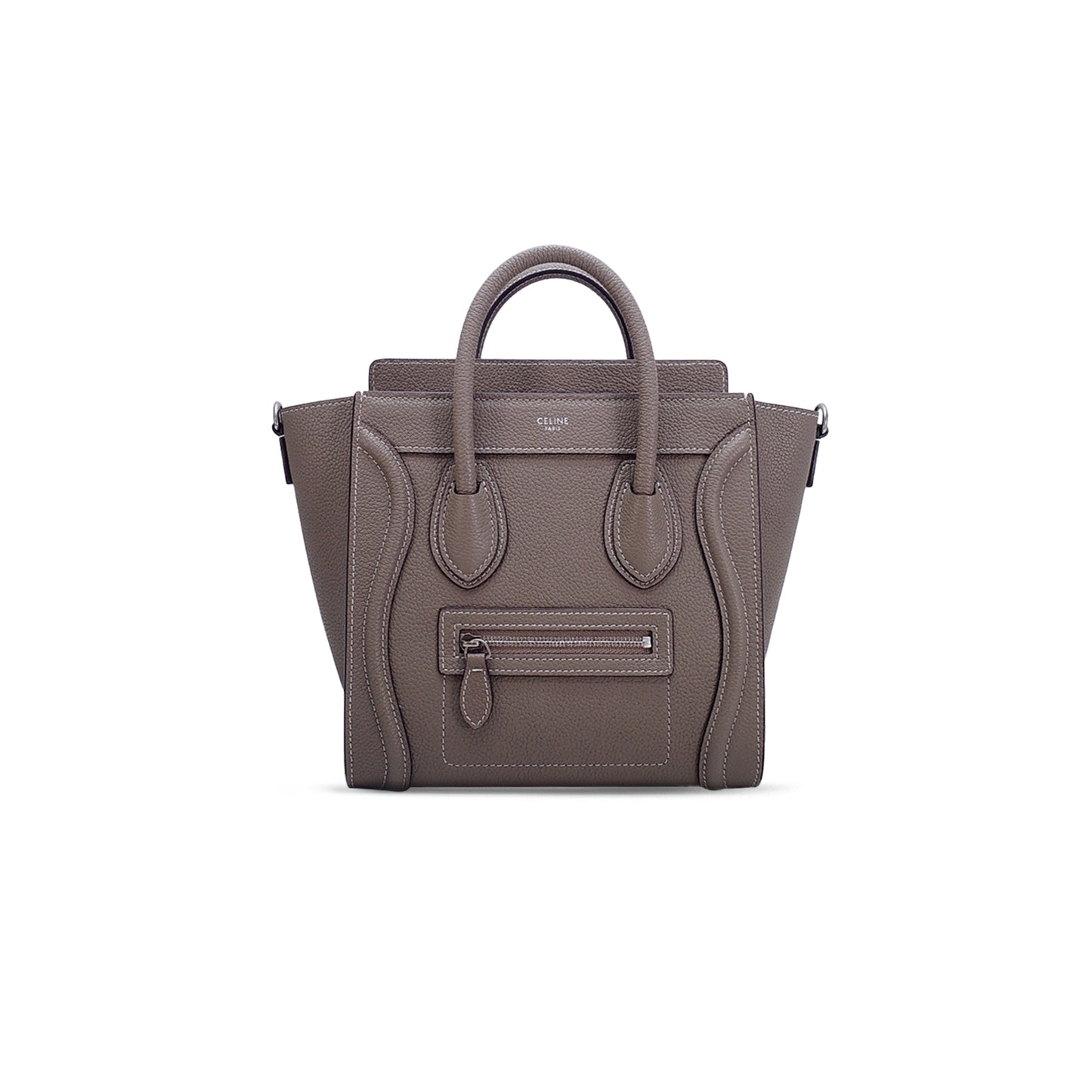 ce**e tote in lU*gage nano pebbled calfskin 168243dru.38sv (20*20*10cm)