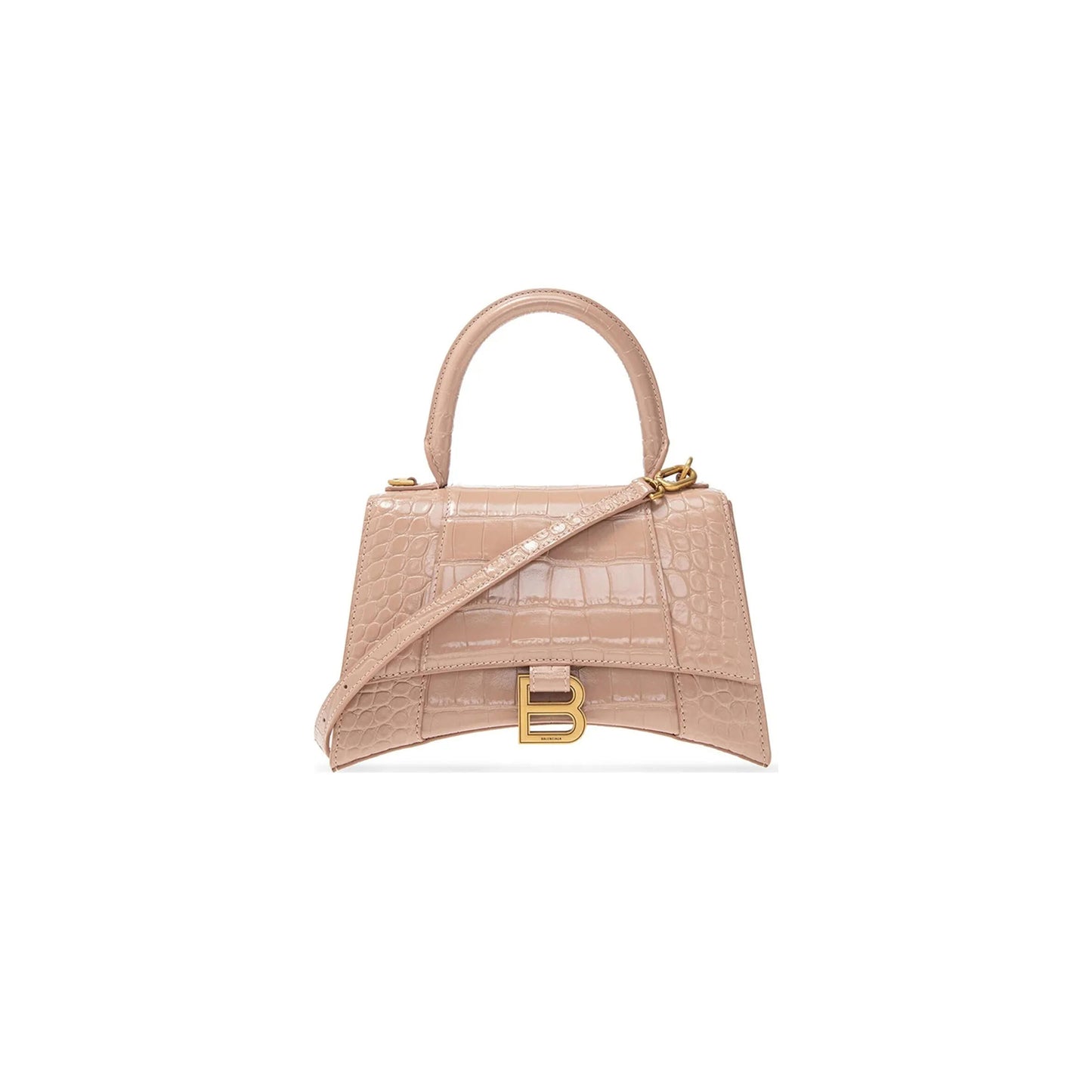 Ba1en*iaga women''s hourglass handbag small in nude 5935461lr6y6310 (22.9*15*9.9cm)