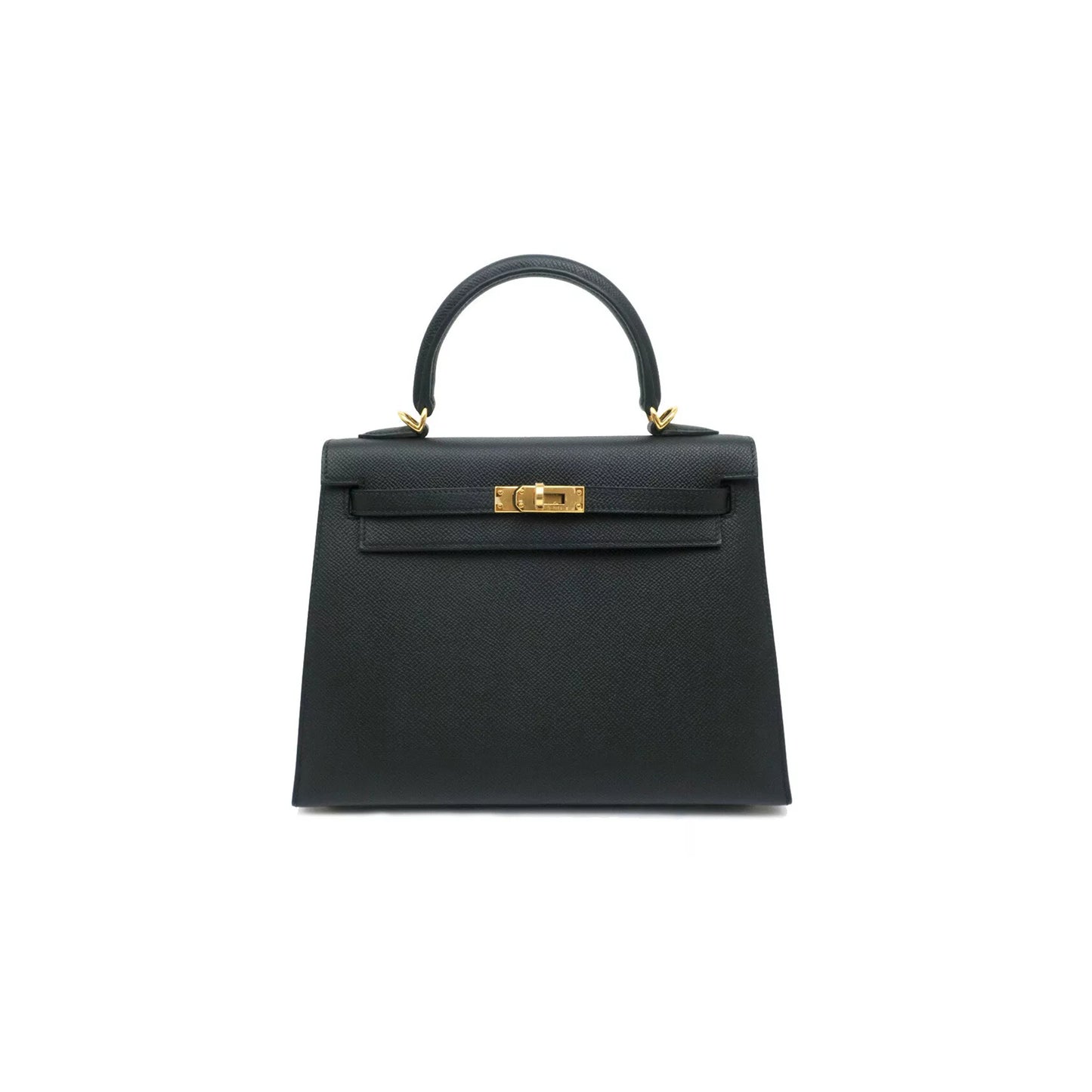 H**mes master kelly 25 black gold buckle (25*17*7cm)