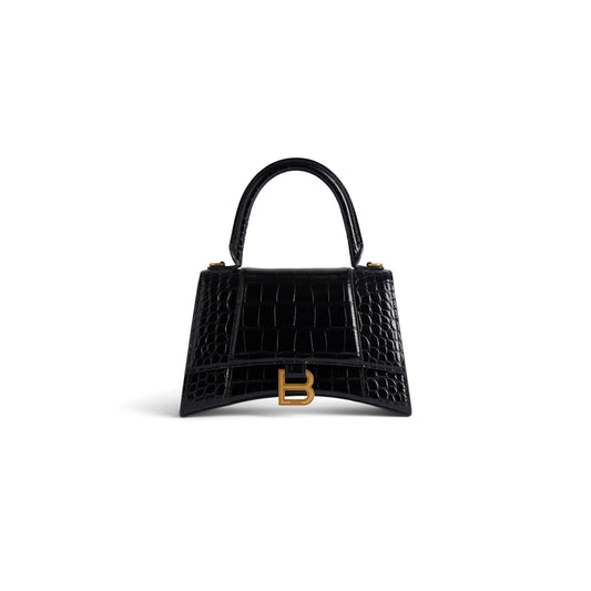 Ba*len*cia*ga women''s hourglass handbag small in black 5935461lrgm1000 (22.9*15*9.9cm)