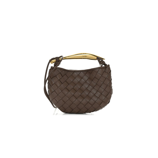 bo*te*ga Ve*ne*ta nappa intrecciato mini sardine bag taupe grey (20*14*3cm)