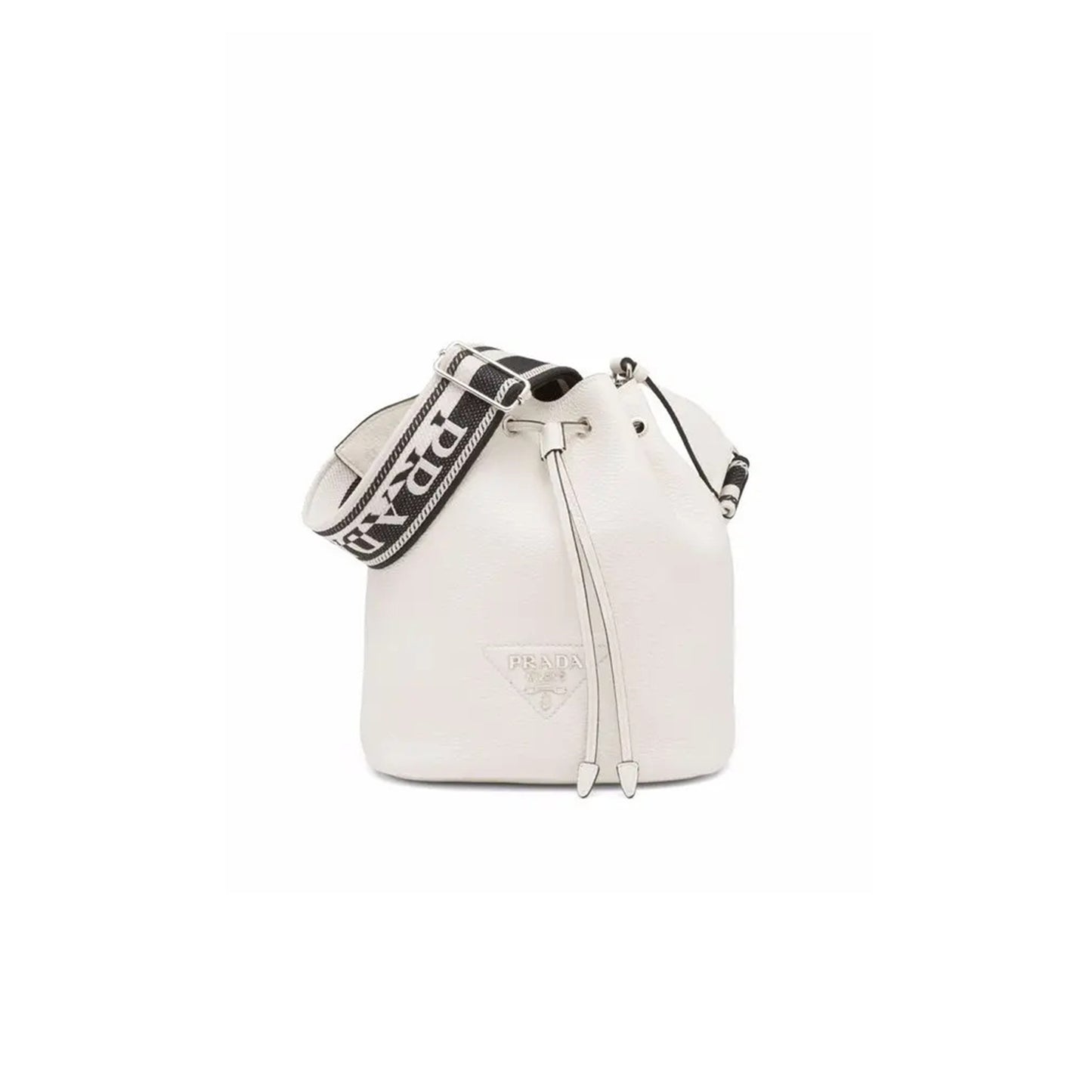 Pra*a leather bucket shoulder bag crossbody bag regular 1be060 (25*20*14cm)