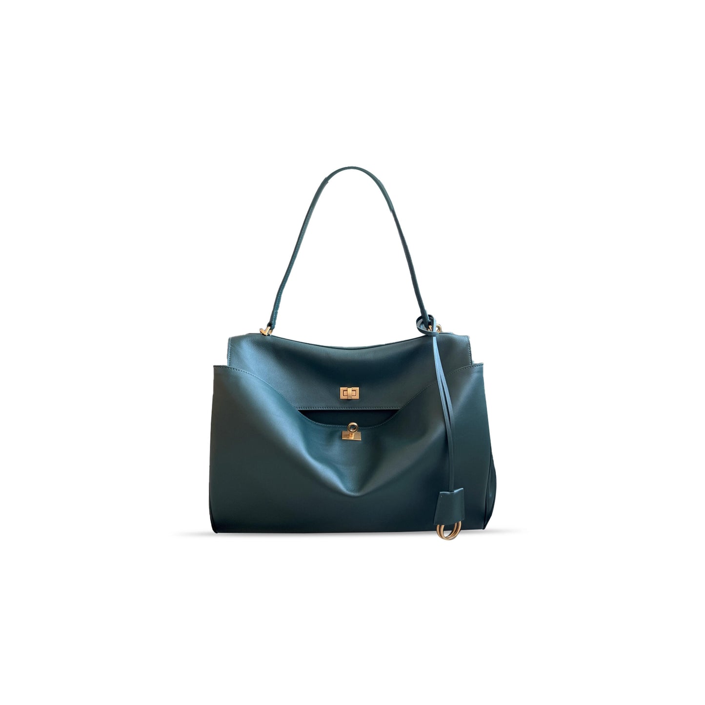 Ba1en*iaga women''s rodeo handbag large in pine green 7897442ab4g1208 (39.8*29.9*12.9cm)