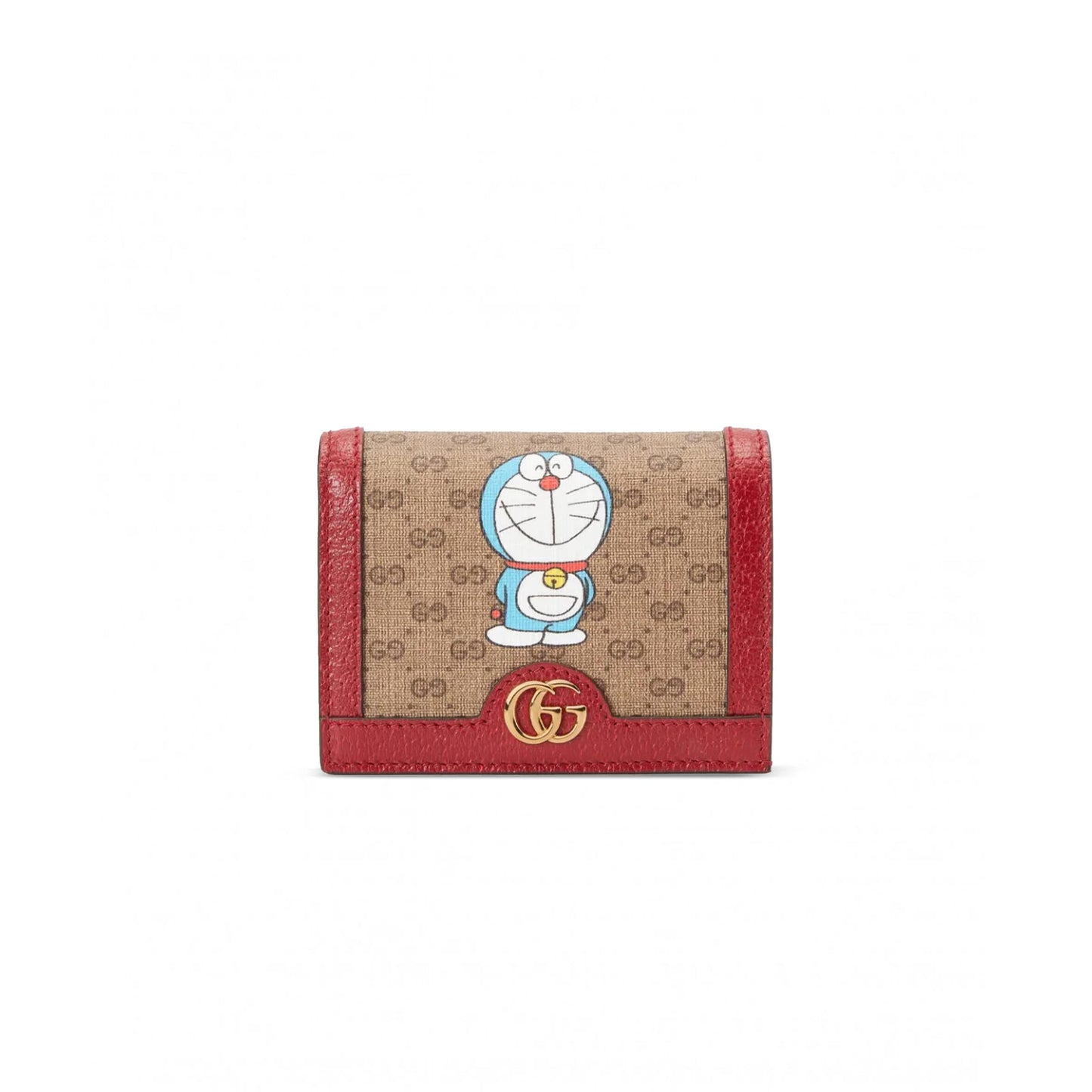 Gvc*1 doraemon collaboration canvas with leather card holder ‎660509 (11*8.5*3cm)