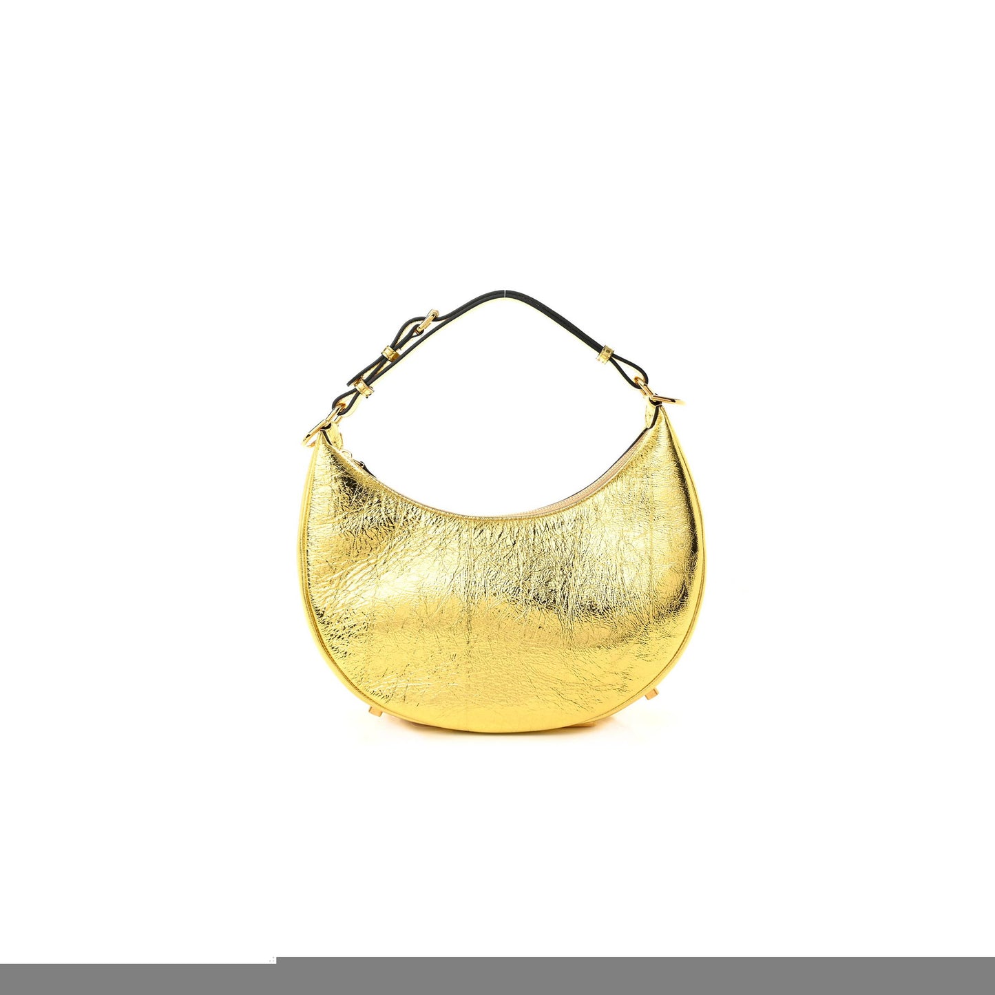 F**di laminated craquele lambskin small F**digraphy hobo gold (27*23*10cm)