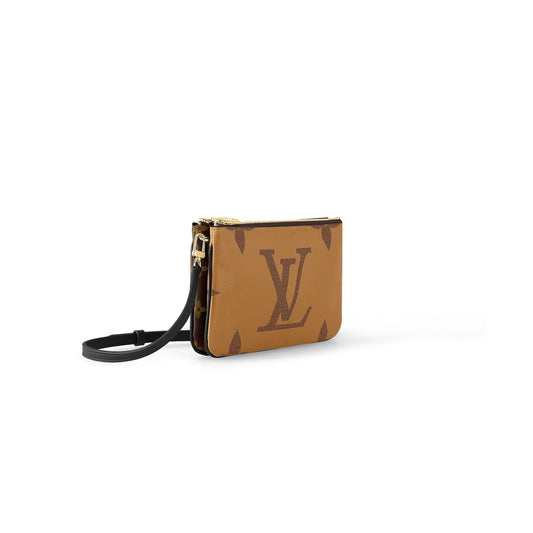 l**is V*t*n double zip pochette m69203 (20*12.5*3cm)