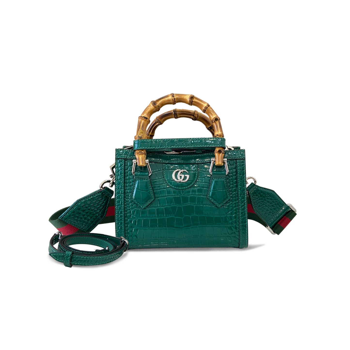 G*u*i diana mini crocodile tote bag 702732 (20*16*10cm)