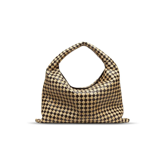bo*te*ga Ve*ne*ta raffia and cowhide hop 792695v43d12377 (54*24*13cm)