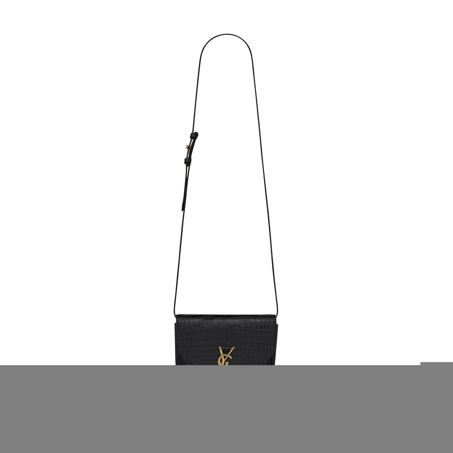 Y*L kaia small satchel in shiny crocodile-embossed leather 619740dnd0w1000 (18*15.5*5.5cm)