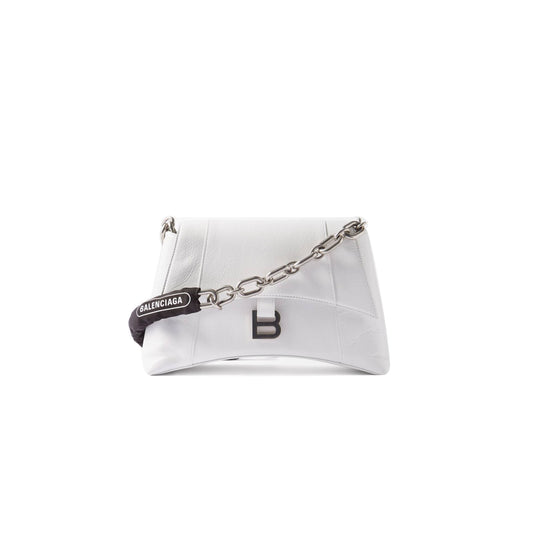 Ba*len*cia*ga white downtown chain-strap leather shoulder bag matchesfashion us (29.2*18*10.6cm)