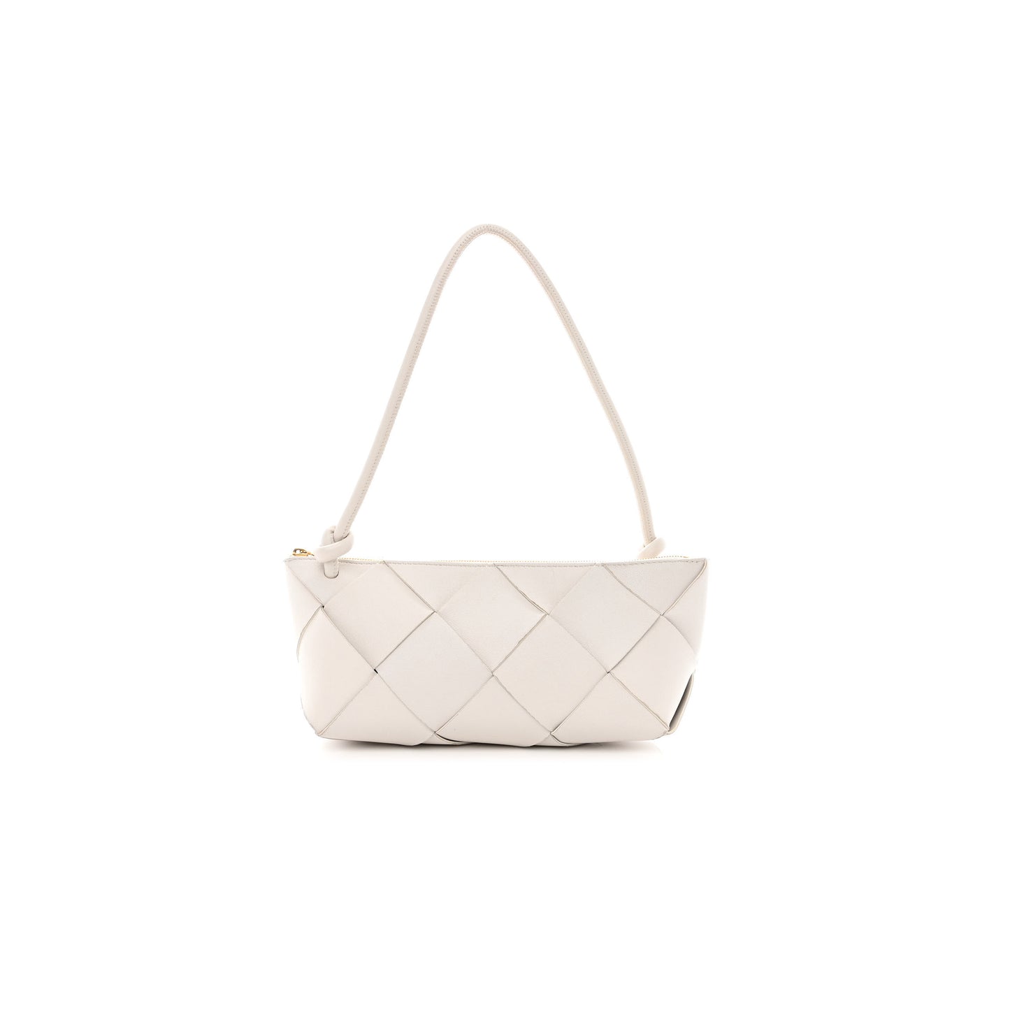 bo*te*ga Ve*ne*ta nappa maxi intreccio exploded shoulder bag chalk (21*12*8cm)