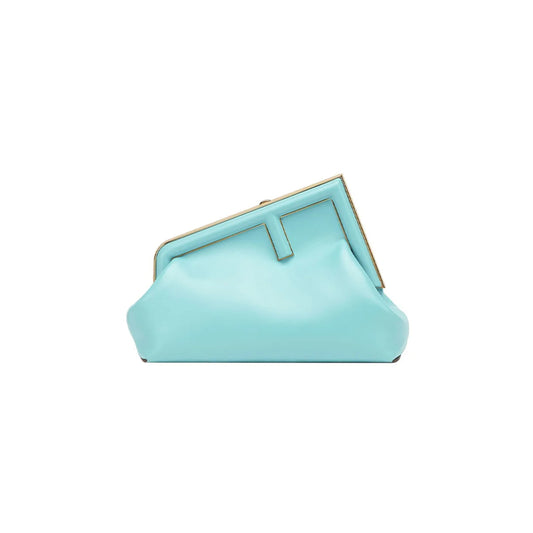 F**di first clutch bag blue 8bp129abvef1jtx (26*18*9.5cm)