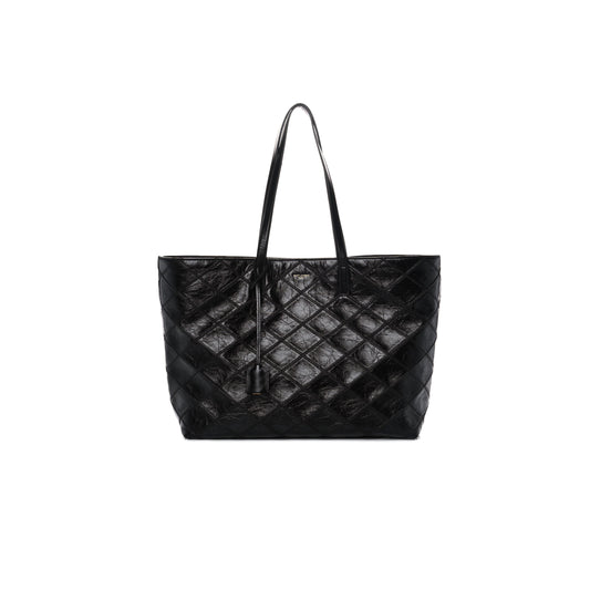 Y*L east west shopping tote quilted crinkled glossed-leather 394195939309 (38*28*13cm)