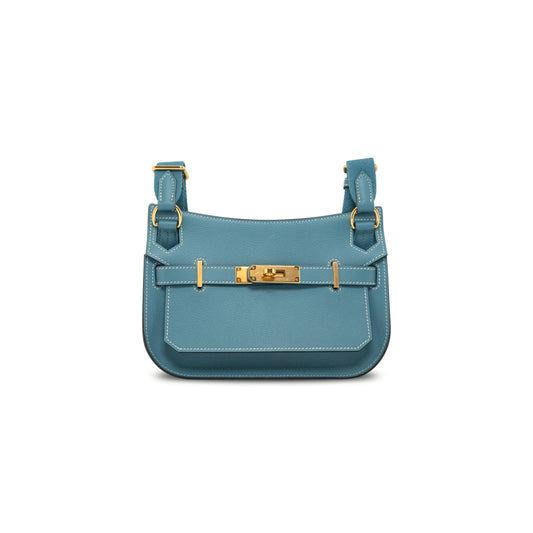 H**mes jypsiere mini bleu jean evercolor (23*17*5cm)