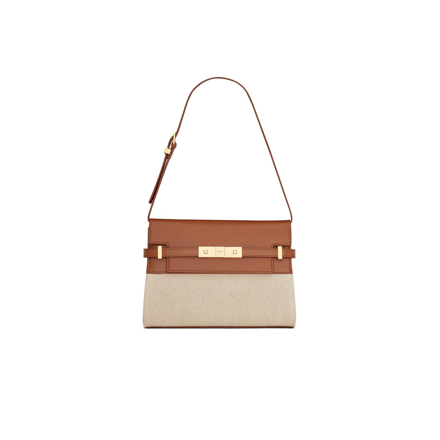 Y*L manhattan small in leather and canvas shoulder bag 675626545854102 (24*17.5*6cm)
