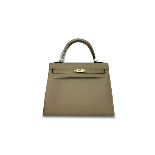 H**mes master kelly 25 epsom turtle dove gray gold buckle (25*17*7cm)