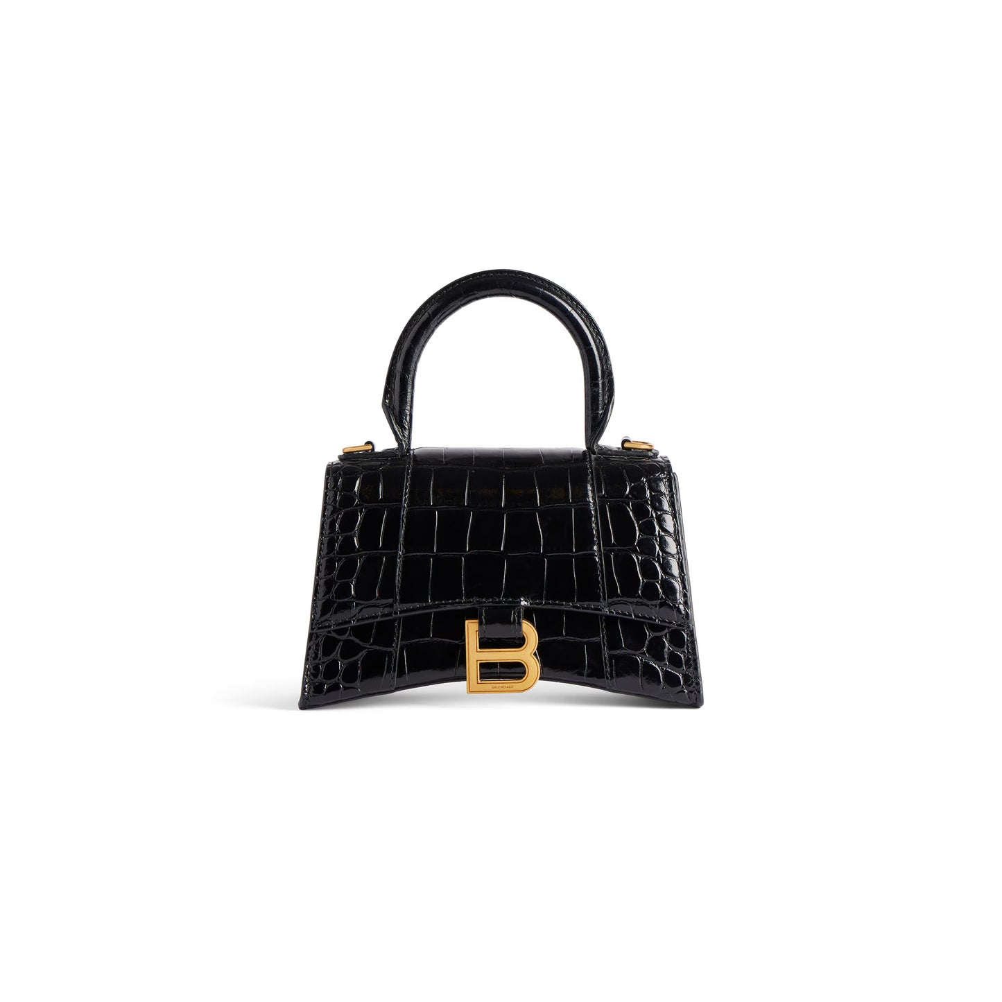 Ba*len*cia*ga women''s hourglass handbag xs in black 5928331lrgm1000 (18.8*13*7.9cm)