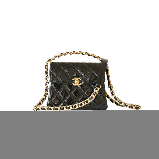 Ch*el master black other plaid casual style calfskin as4472 (19*15*7cm)
