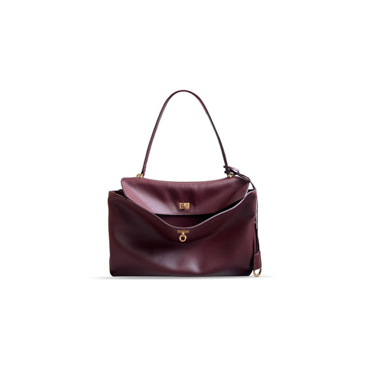 Ba1en*iaga women''s rodeo handbag large in dark burgundy 7897442kbwz1862 (39.8*29.9*12.9cm)