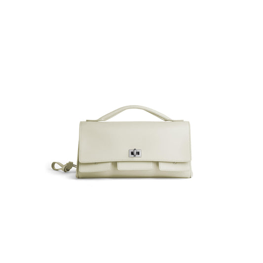 Ba1en*iaga women''s bel air clutch on strap small in soy 8349432abaw3910 (26.9*13.9*5.3cm)