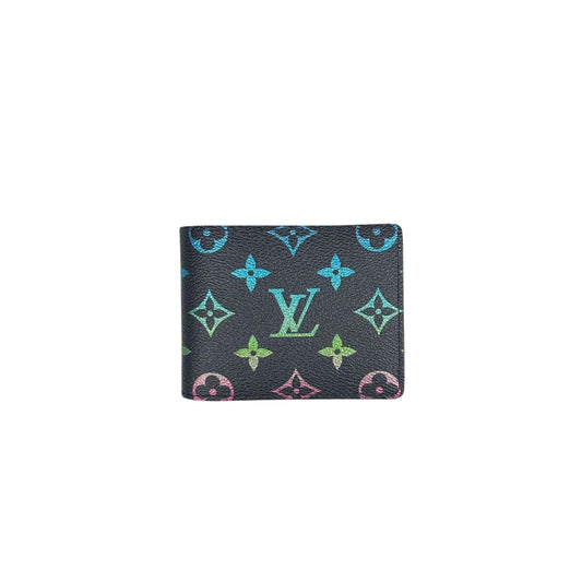 l**is V*t*n murakami monogram gradient print wallet black m13190 (11.5*9*1.5cm)