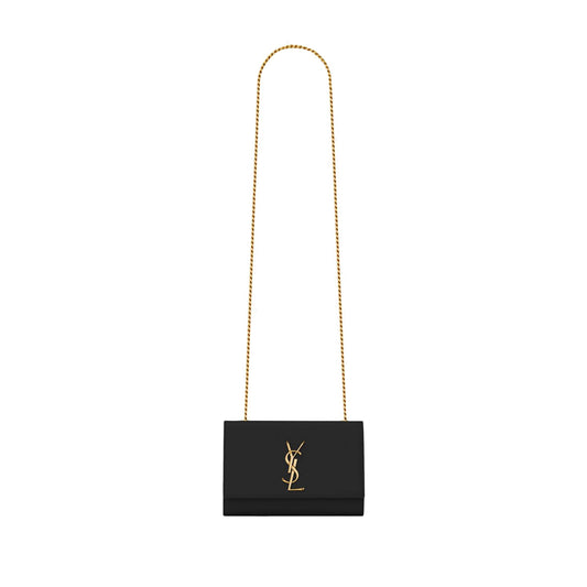 Y*L kate small chain bag in grain de poudre embossed leather 469390bow0j1000 (20*12.5*5cm)