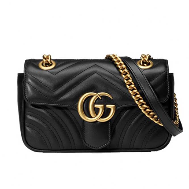 G*u*i marmont matelassÉ mini bag ‎446744 dtdit 1000 (23*14*6cm）