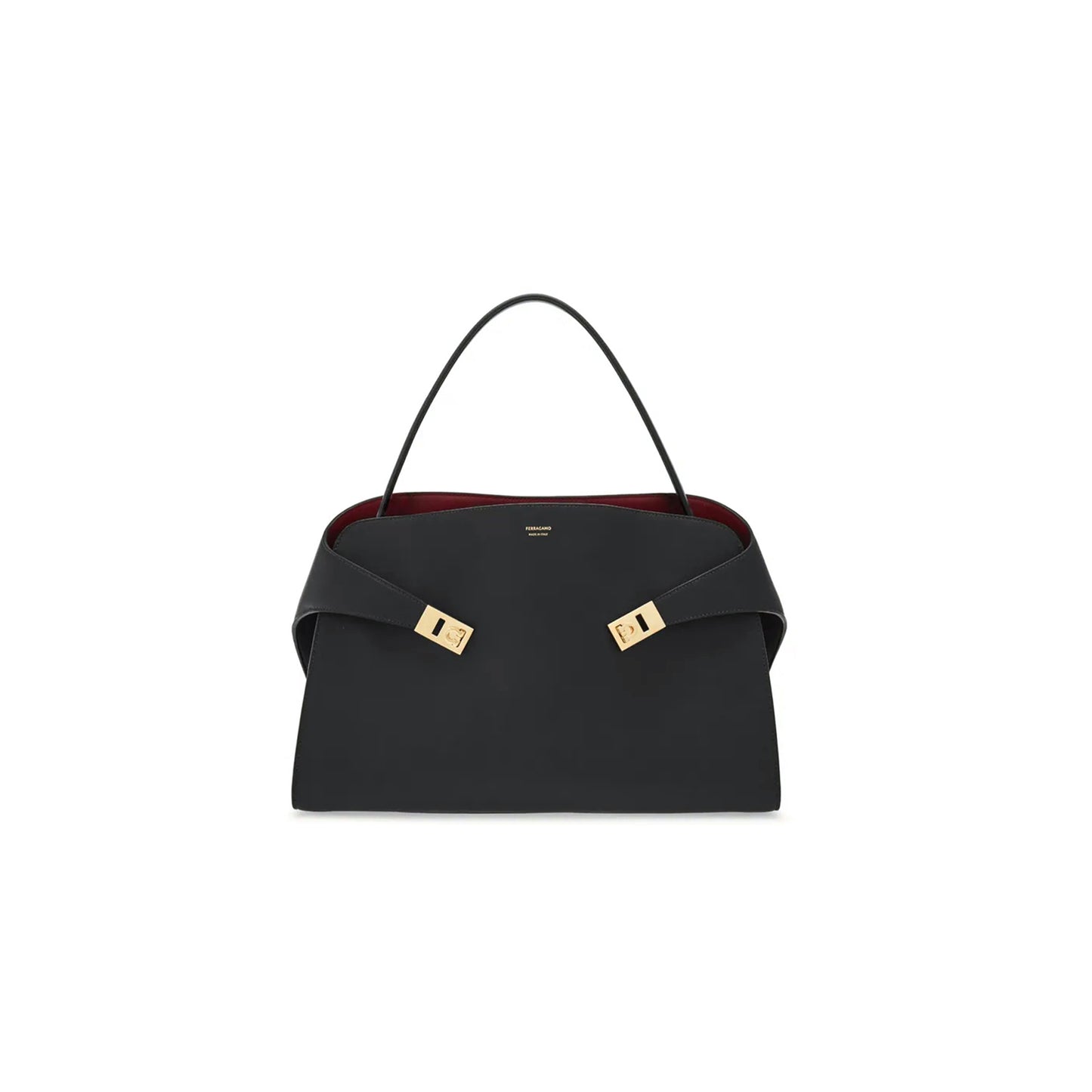 FERRAGAMO LARGE GANCINI LEATHER TOTE BAG 219725 (40*28*12cm)