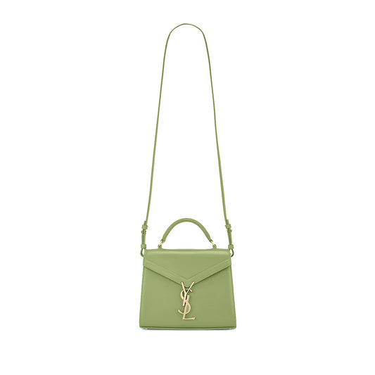 Y*L cassandra mini top handle bag in smooth leather 602716005642 (20*16*7.5cm)